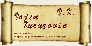 Vojin Kuruzović vizit kartica